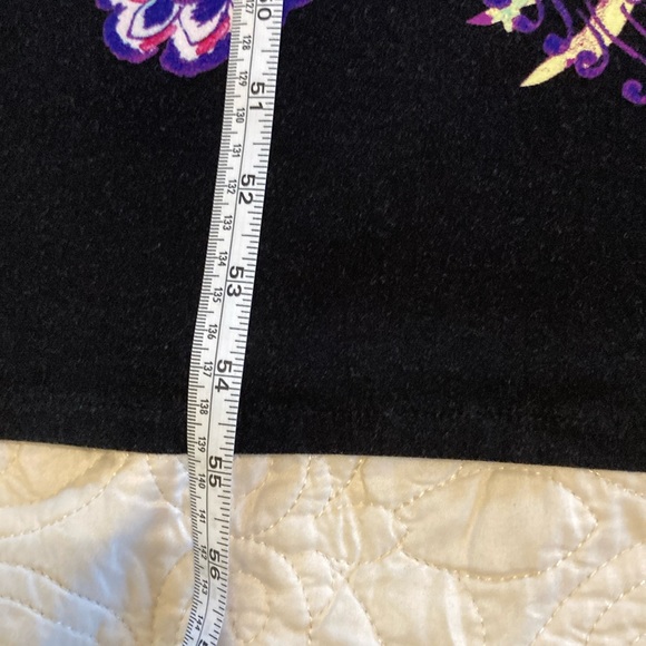 Chicos Short Sleeve Knit Maxi Dress Floral Print Size 2 (12/14) - Picture 11 of 14